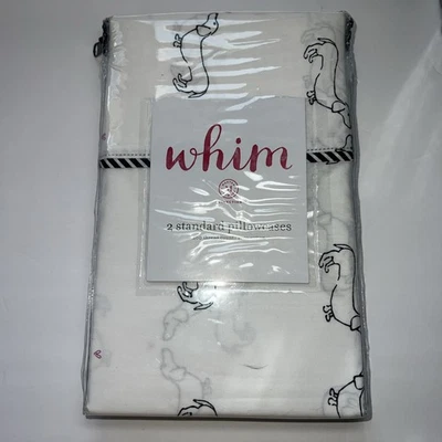 Fundas de almohada WHIM Martha Steward DACHSHUND KISS nuevas, juego de 2  Foto 1 de 4