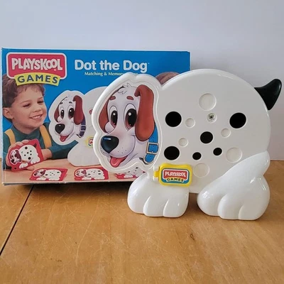 Juego de memoria vintage Playskool Games Dot the Dog a juego Foto 1 de 4