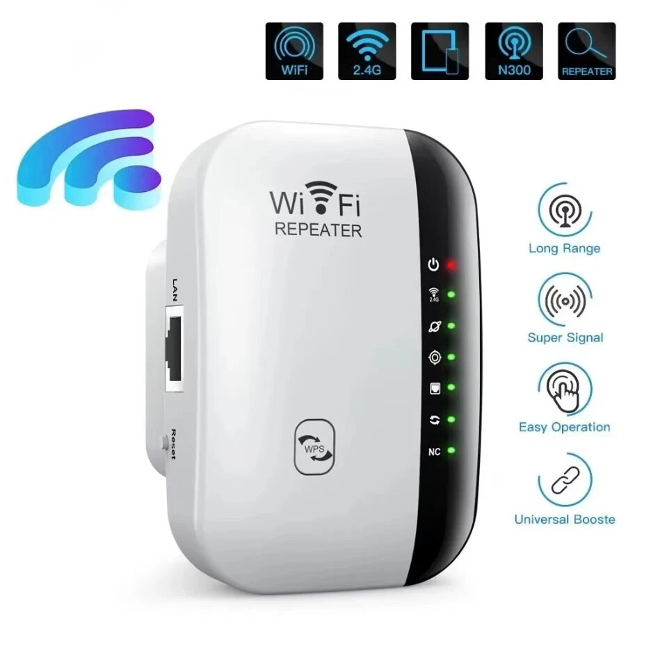 Ripetitore WiFi Wireless 300Mbps 2.4GHz Range Extender Amplificatore di Segnale - Immagine 1 di 4