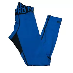 Nike Team Issued Pro Combat Cold Weather Dri-fit Blue Men Compression Tights - Picture 1 of 13