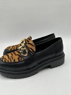 Mocasines para mujer Michael Kors Parker de cuero y estampado de tigre 9,5 M 11 W Foto 1 de 4