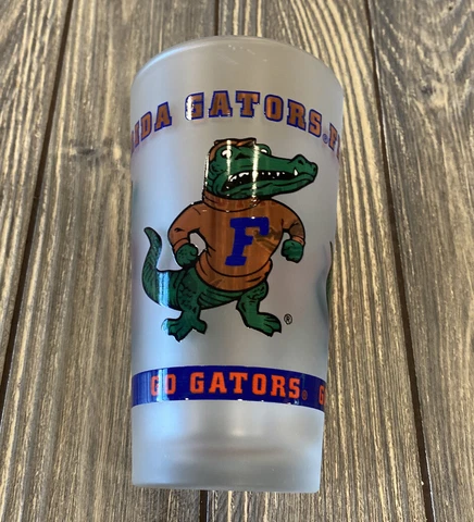 Spirit Products Florida Gators Kimbel Pub Glass Cup College Gift Green Orange Cover
