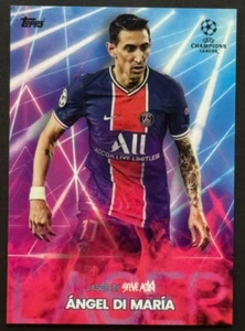 2021 Topps Festival UEFA Champions League Angel Di Maria Laser Steve Aoki - Bild 1 von 2