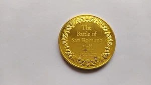 United States Proof Silver Gold Plated Medal-The Battle of San Romano 1455 - Picture 1 of 2