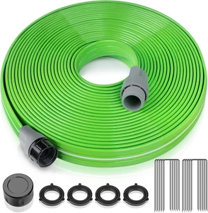LAVEVE Sprinkler Soaker Hose for Yard 50 FT, Heavy Duty Garden Water Hoses with - Picture 1 of 12