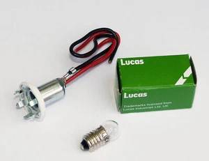Smiths Gauge Bulb Holder AEU1313 37H5181 508139, Lucas LLB987 12V Bulb - Picture 1 of 1