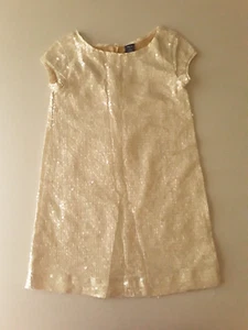 GAP Kids Girls Special Occasion Wedding Sequin Party Dress Holiday Size S 6-7 - Picture 1 of 7