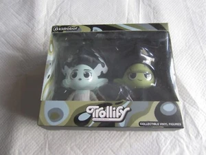 Kidrobot Trollify:  Bride of Frankenstein and Frankenstein Vinyl Figure Set NIP - Picture 1 of 4