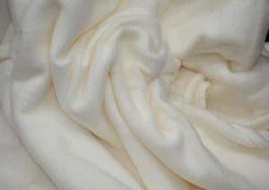 Polar Fleece Fabric Solid Anti-Pill 58"-60" Soft Baby Blanket Craft BTY IVORY - Picture 1 of 1