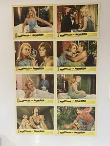 Honeymoon of Horror 1964 Vintage Lobby Card Set w/ Abbey Miller & Robert Parsons - Picture 1 of 9
