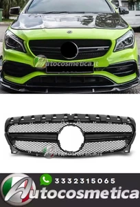 GRIGLIA CALANDRA MASCHERINA NERA BAFFO SPORT AMG PER MERCEDES CLA C117 W117* - Foto 1 di 5