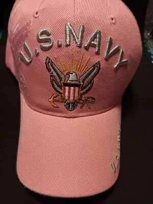 Womans U.S Navy Baseball Cap America Adjustable pink - Image 1 of 4
