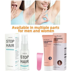 Hair Removal Cream Painless Permanant Hair Remover Armpit Legs Arms Depilatory - Picture 1 of 30