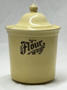 Pfaltzgraff USA Village Flour Lidded Canister Stoneware 11” W Lid - Picture 1 of 11