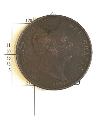 1831 William IV penny British UK English - Image 1 of 3