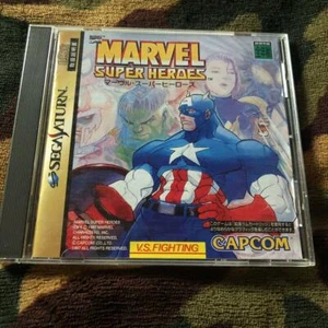 Sega Saturn MARVEL SUPER HEROES NTSC-J SS CAPCOM Japan Import - Picture 1 of 3