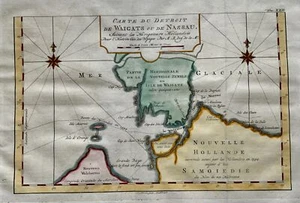 1776 J.N. Bellin; A v. Krevelt: Arctic Ocean Novaya Zemlya Russia - Picture 1 of 5