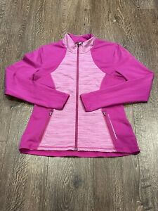 SKECHERS Womens L/S Zip Performance Jacket RN #GA41587 XL Hot Pink Yoga Running