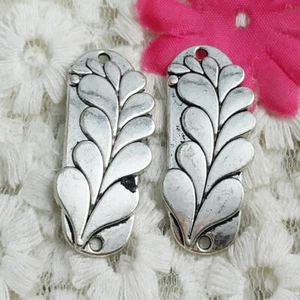 Envío gratuito 18 piezas Conectores antiguos de flores de plata 35x16mm H-017 - Imagen 1 de 4