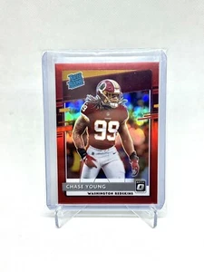 2020 Donruss Optic Preview Chase Young Red Prizm #/99 Rated Rookie RC - Picture 1 of 2