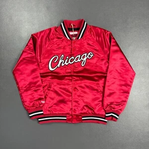 100 % authentische Chicago Bulls Mitchell & Ness Satin Jacke Größe Jugend M 10/12 - Bild 1 von 5