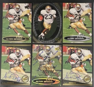 6 Card Lot 1999 Press Pass Autry Denson RC- 2 Autos Reflector/245 Base & Insert - Picture 1 of 9