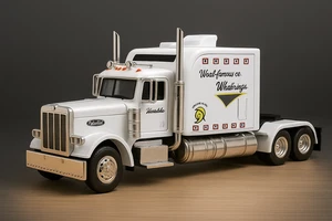 1:24 Diecast Vehicle for Peterbilt Heavy Truck 389 Model Truck Toy Sound Light - Picture 1 of 48
