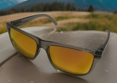 Knockaround TORREY PINES Sunglasses Clear Gray  Red Sunset Mirror Polarized - Image 1 of 4