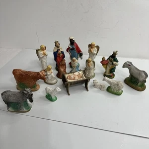 Belén 16 Piezas Cerámica Porcelana Navidad Vacaciones - Imagen 1 de 16