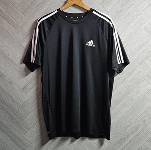Adidas Primegreen Camiseta Negra Para Hombre Talla L Tres Rayas Aeroready Gimnasio Correr - Imagen 1 de 7