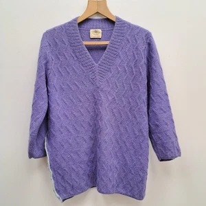 Spirit Of The Andes Alpaca Wool Purple Damaged Size L - Picture 1 of 8