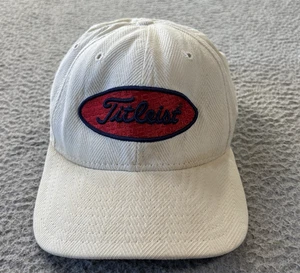 Cappello Vintage Titleist Regolabile Nuova Era Logo Patch Made USA Cinch Strap Back Cap - Foto 1 di 9