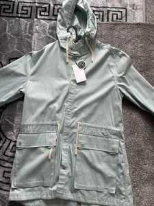 PRETTY LITTLE THING Sky Blue /mint Parka Coat XL - BNWT Rrp -£150 LG Designed Uk - Picture 1 of 24