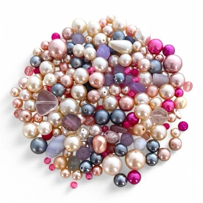 Contas de vidro tchecas a granel 1/4 lb cultura pérolas Presiosa prensadas e polidas polidas polidas - Imagem 1 de 3