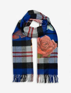 Bufanda de lana BODEGA ROSE para hombre Bodega Rose X Johnstons - Imagen 1 de 7