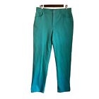 Charter Club Women’s Turquoise Classic Narrow Leg Tummy Slimming Jeans.  Size 12