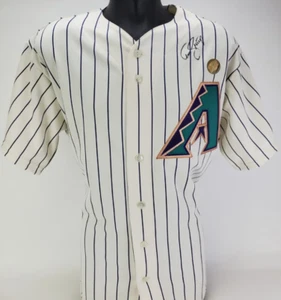 Tony Batista Signed Arizona Replica Majestic Jersey w/2001 World Series Patch - Picture 1 of 7