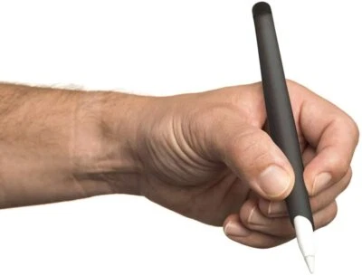 Griffin Apple Pencil Sleeve | iPad iPhone iPod Compatible | Grey | Stylus Cap - Image 1 of 4