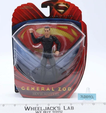 General Zod Black Suit Superman Man of Steel 2013 Mattel Action Figure NEW MOSC Cover