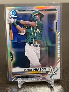 Bowman Draft 2021 cromado Robert Puason prospect refractor #BDC-153 ¡cantidad!¡! - Imagen 1 de 2