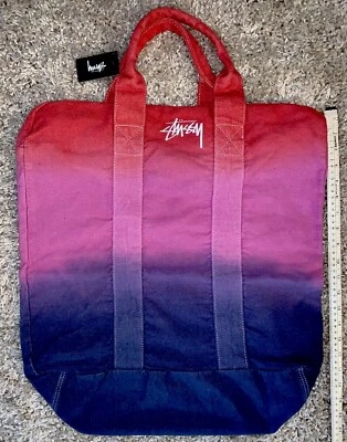 Auténtico bolso de playa Tie Dye Stussy/grande para llevar nuevo con etiquetas - único tinte de inmersión RARO Foto 1 de 4