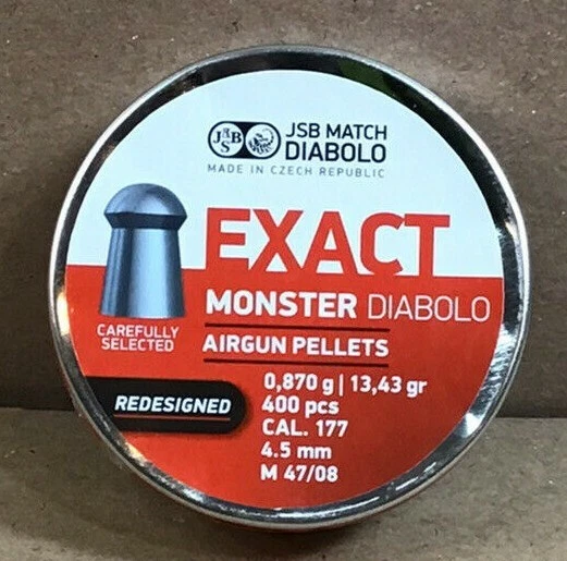 JSB Redesigned Monster Pellets .177 400 Ct. Airgunsonly