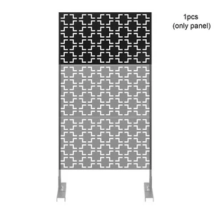 Freestanding Room Privacy Screen Panel Indoor Outdoor Home Office Single-Panel - Picture 1 of 15