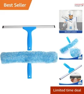 Window Cleaning Kit - Squeegee & Microfiber 14" - Durable, Effortless Use - Picture 1 of 8