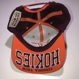 Excellent Zephyr SnapBack Virginia Tech Hokies Embroidered Hat Wool Blend - Picture 1 of 5