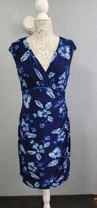 Vestido Ralph Lauren 14 flores azul oscuro  - Imagen 1 de 7