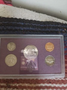 1988 Proof set CN-Clad Kennedy Half dollar Washington - (OGP) 5 coins Vintage - Picture 1 of 6