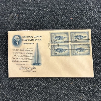 US COVER NATIONAL CAPITAL FDC SCOTT 989 FULTON CACHET - Image 1 of 4