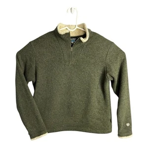 KUHL Women's Size Large L Sweater Zip Mock Neck Alpaca Fleece Brown Outdoor Hike - Picture 1 of 12