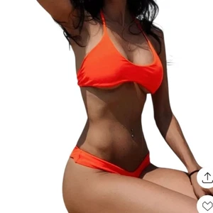 Conjunto de bikini tanga push up naranja vibrante para mujer talla S nuevo con etiquetas - Imagen 1 de 12